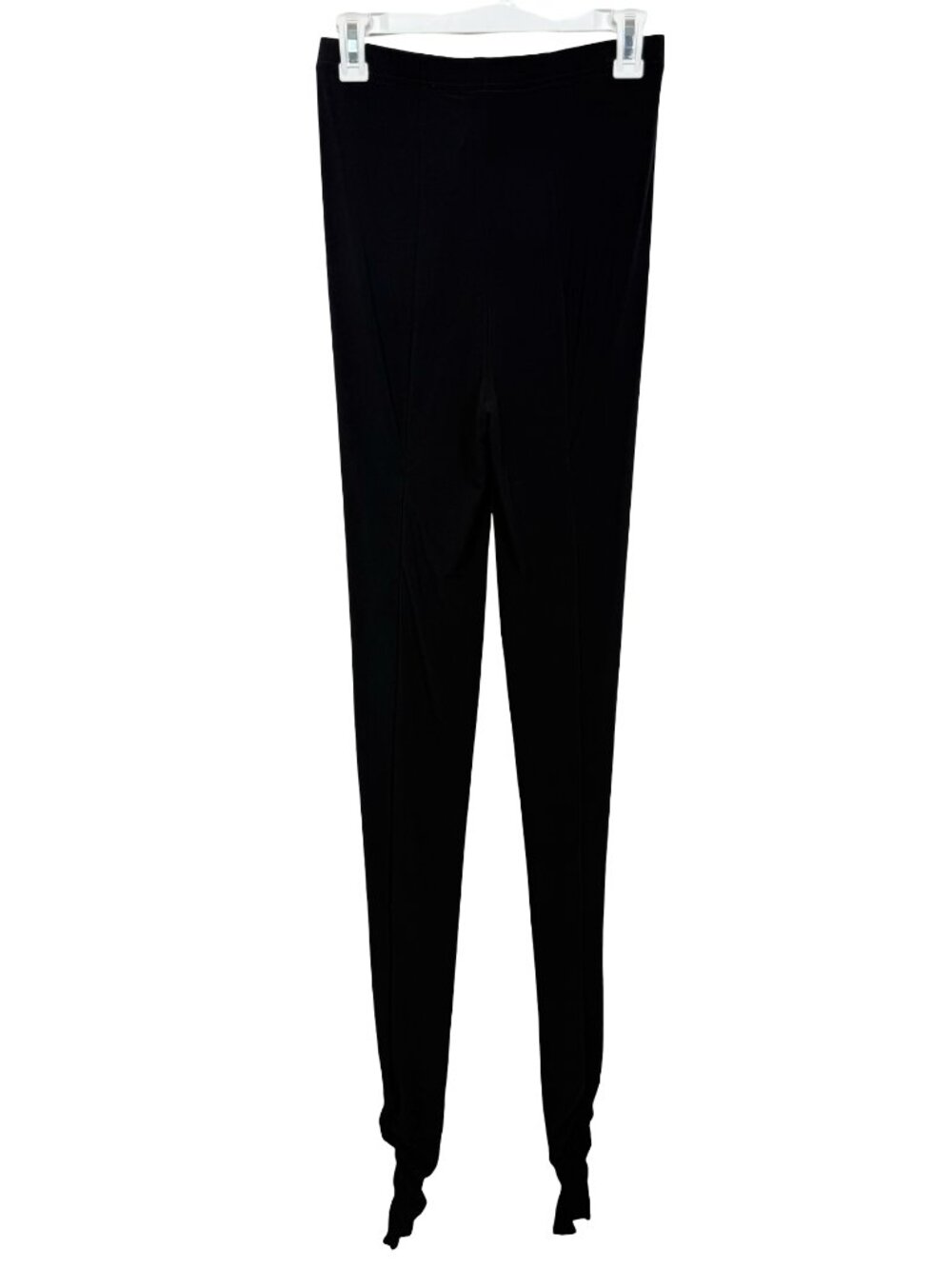 Abi Ferrin Ruched Leggings Womens Large Black High Waist Stretch Elastic
